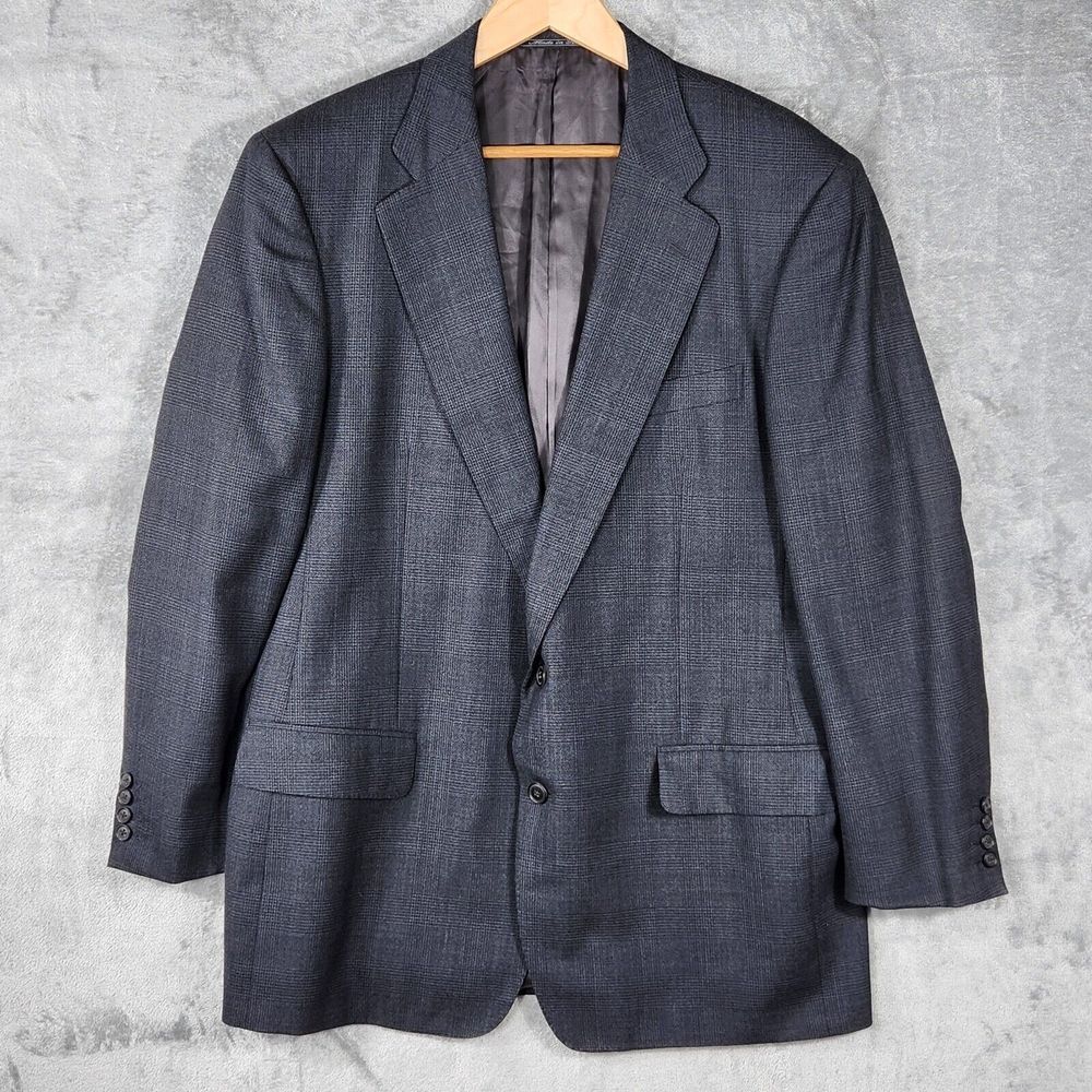 Ermenegildo‎ Zegna Blazer Mens XL Gray Wool Jacket Made in Italy